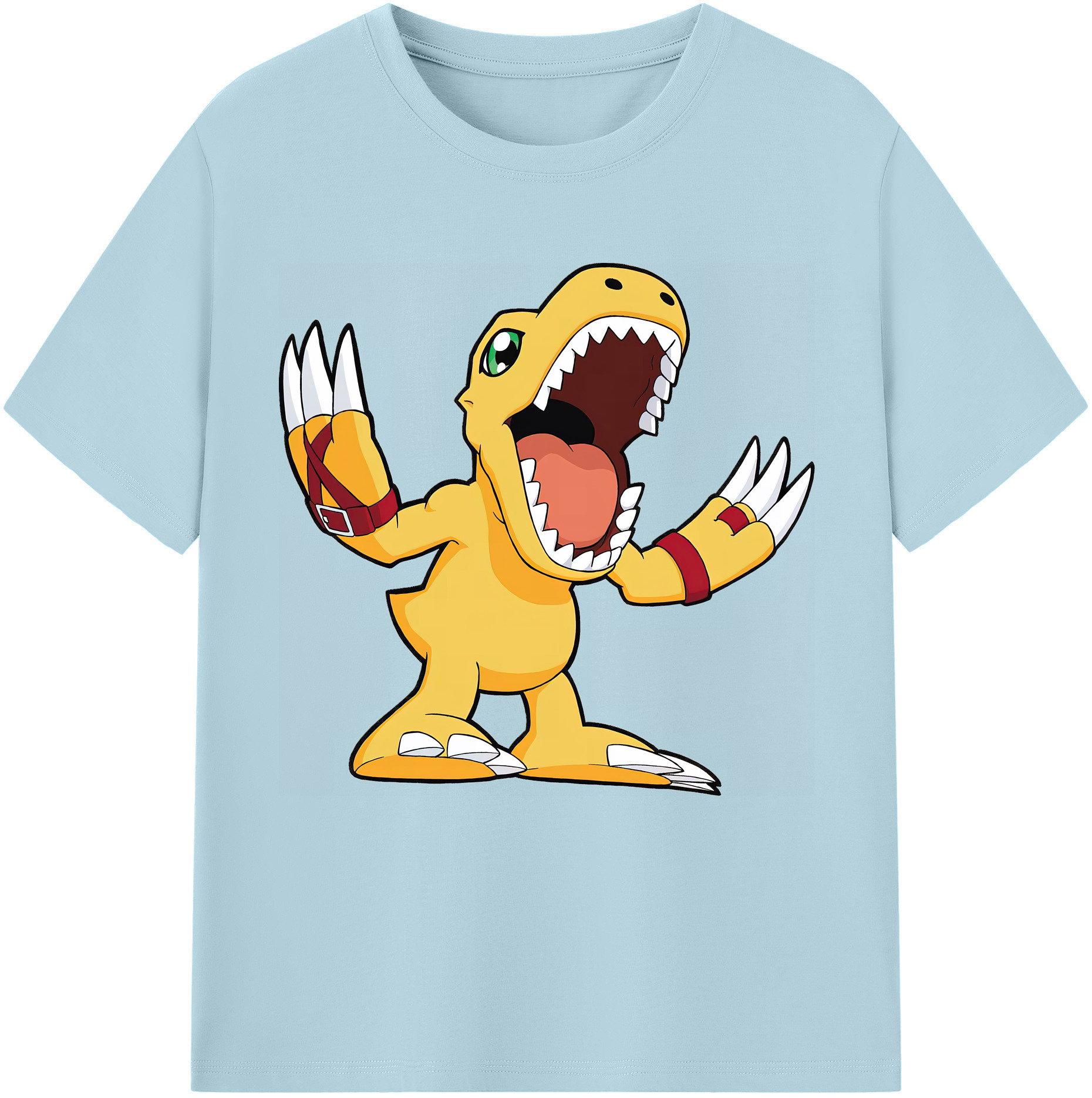 （画像用） Digimon デジタルモンスター/デジモン 綿100％半袖Tシャツ（フロントプリント）